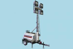 Floodlight Generator crane, light, floodlight, generator, trailer, truck, vessel